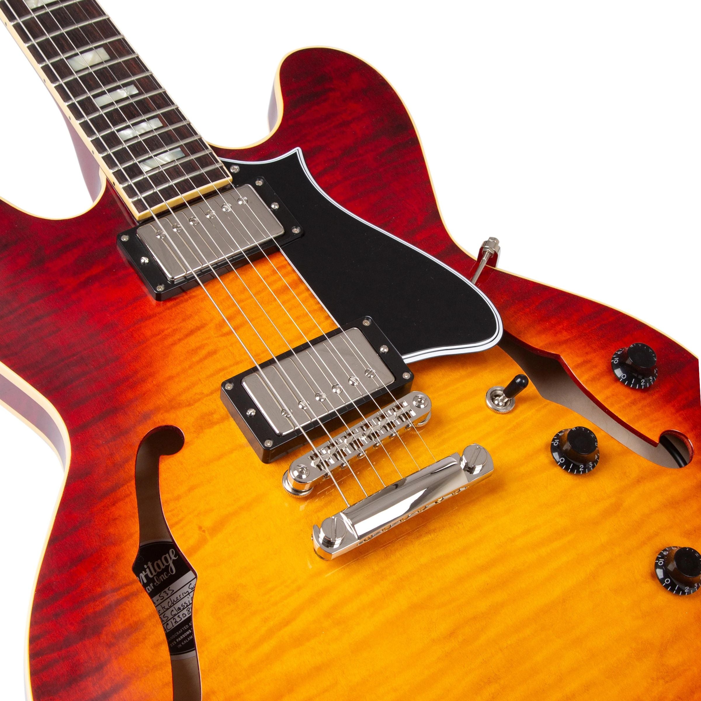 Heritage H-535 Custom Core Dark Cherry Sunburst