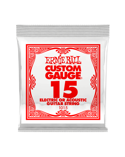 Ernie Ball Electric Guitar Single Strings - Plain Steel