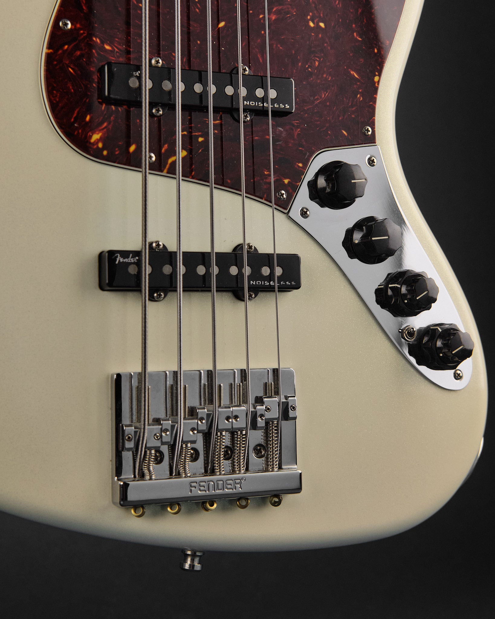 2020 Fender American Ultra Jazz Bass V Arctic Pearl