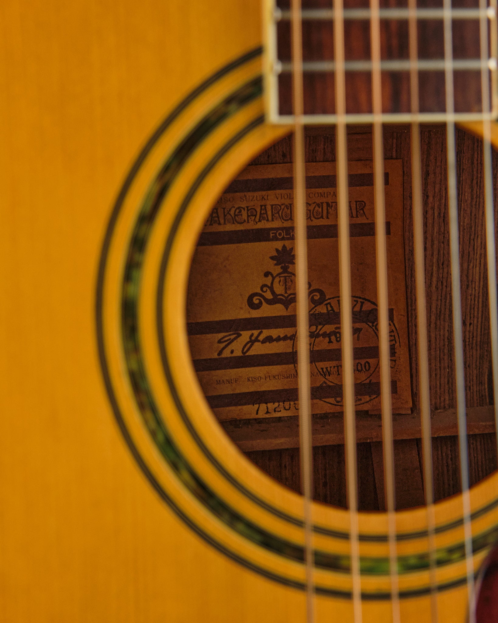 1977 Takeharu WT300 Dreadnought Natural