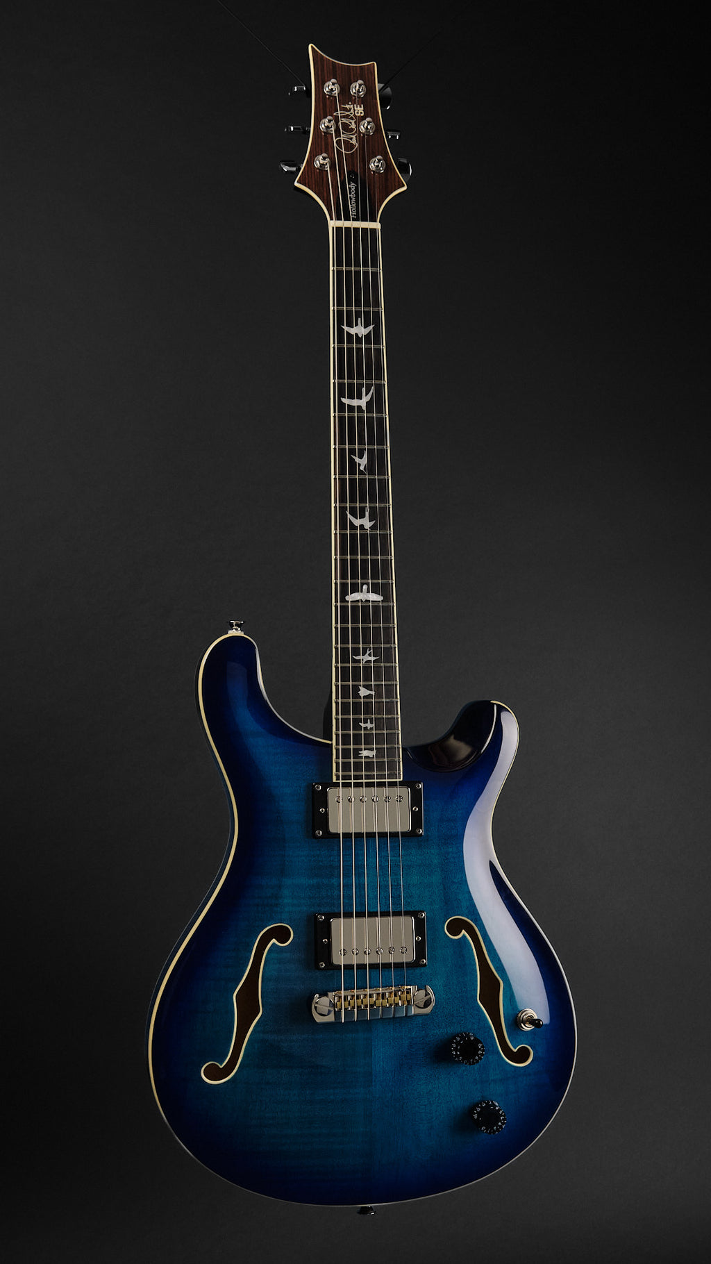 2023 PRS SE Hollowbody II Faded Blue Burst