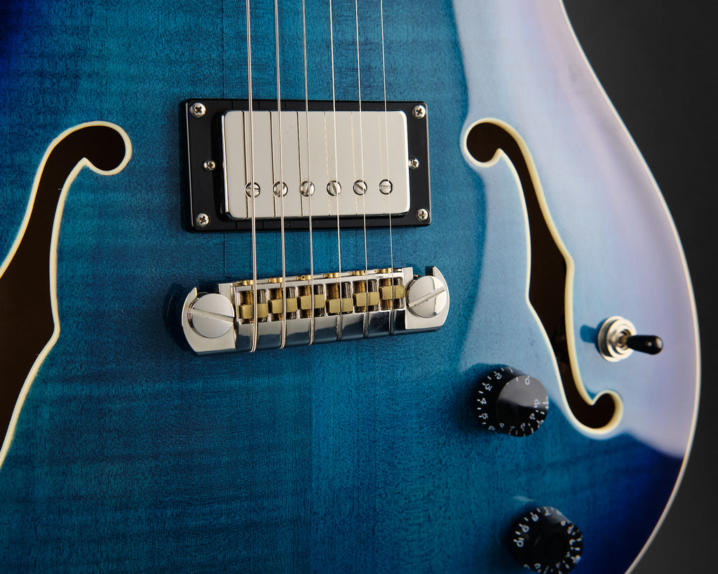 2023 PRS SE Hollowbody II Faded Blue Burst