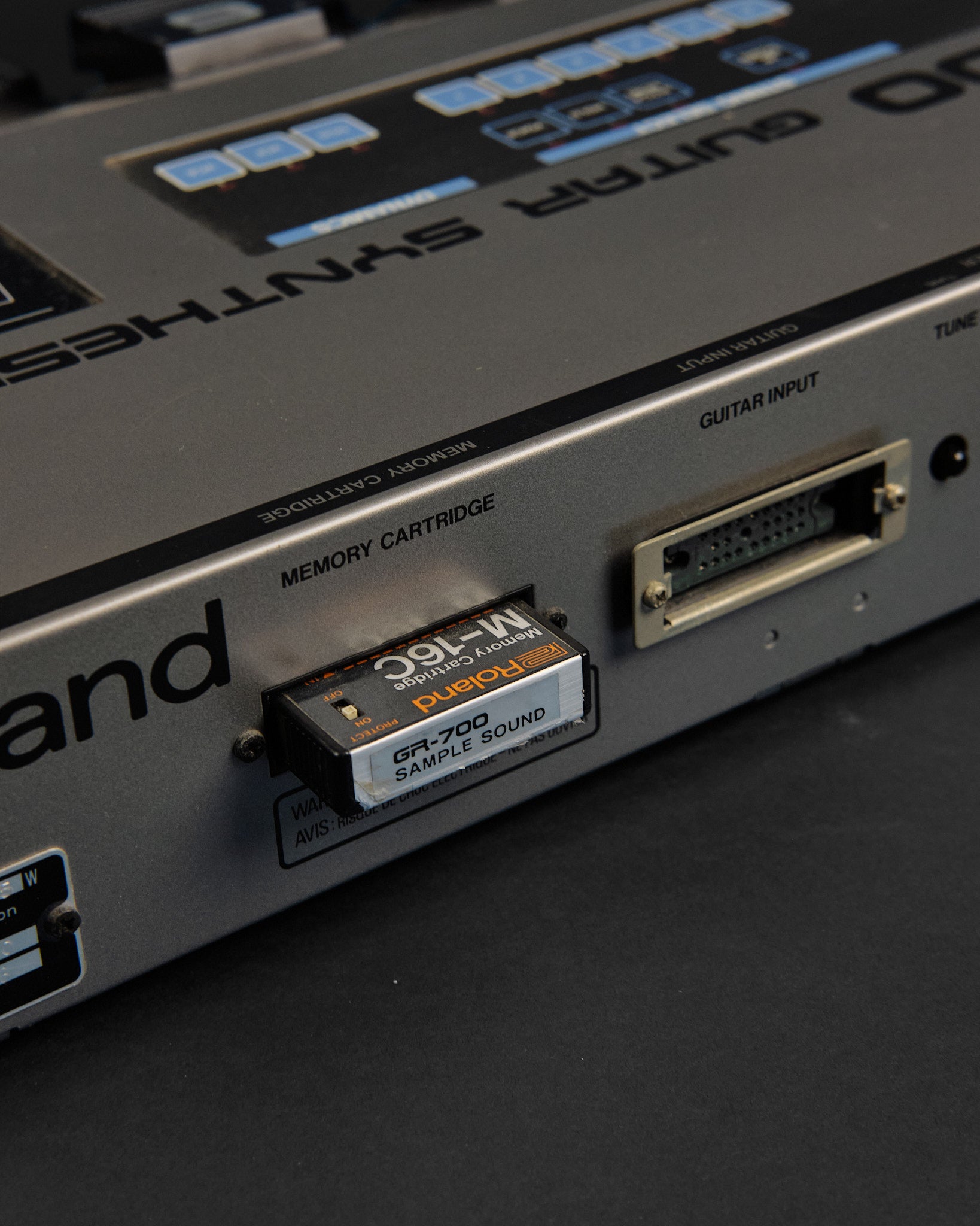 1980s Roland G-707 & GR-700 Guitar Synthesizer Silver