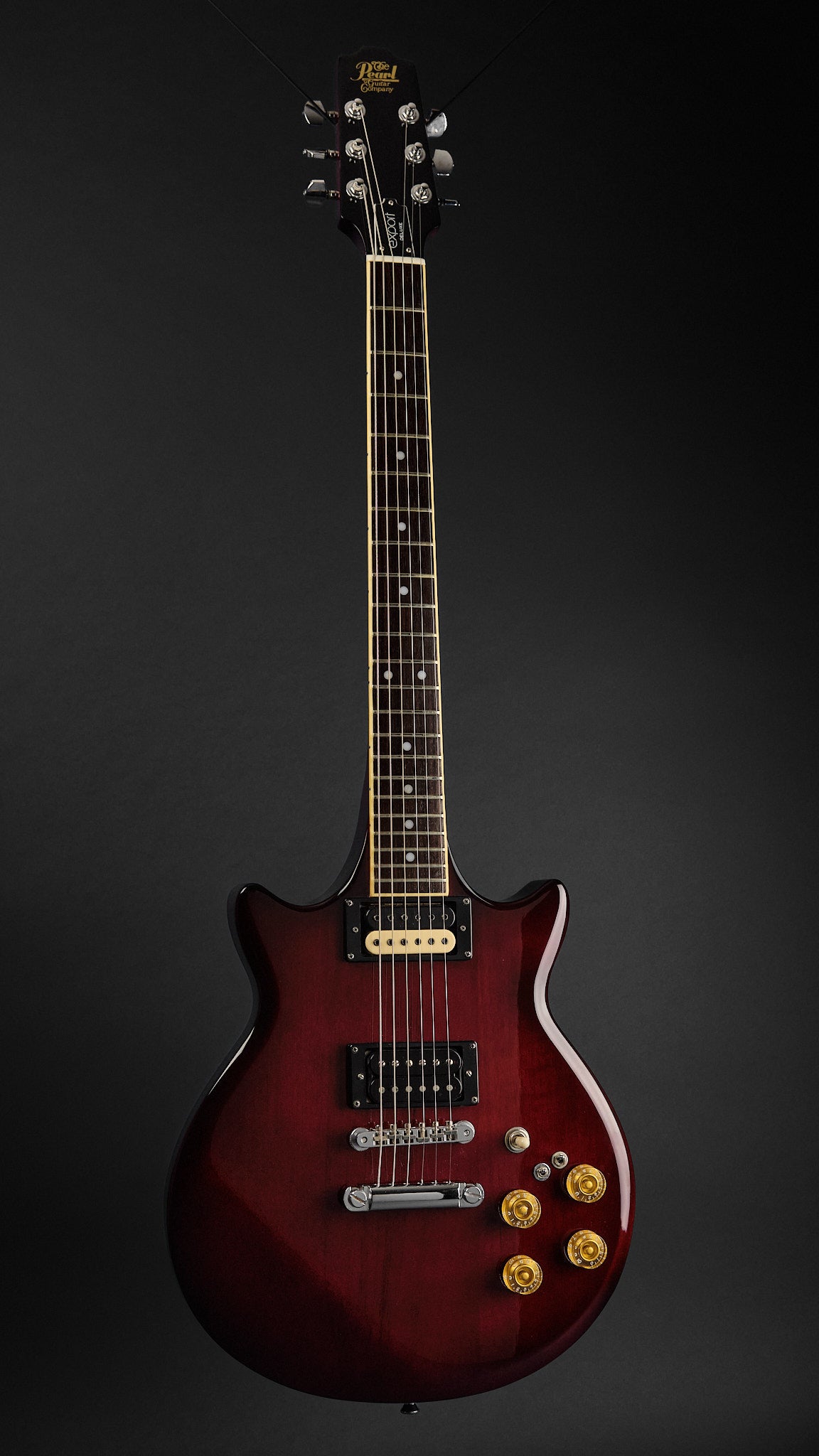 1980s Pearl Export Deluxe Transparent Red