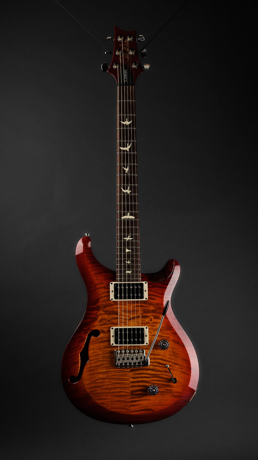 2020 PRS S2 Custom 22 Semi-Hollow Dark Cherry Sunburst
