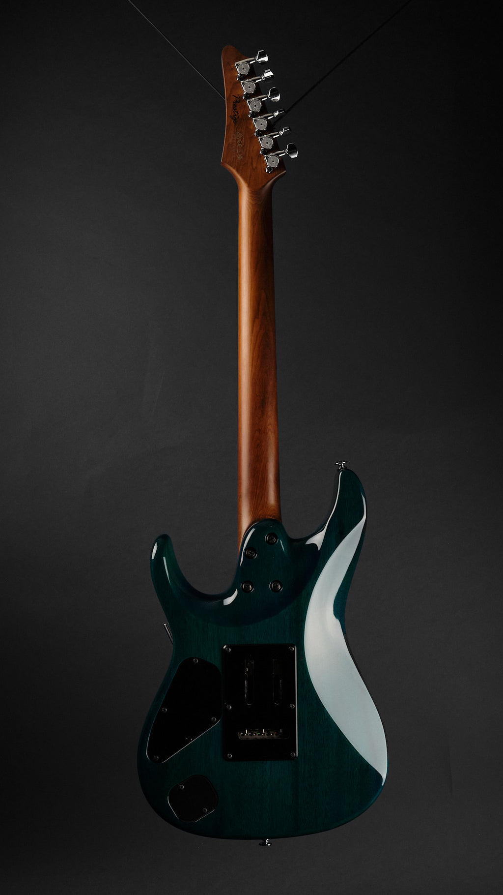 2022 Ibanez MM1 Prestige Martin Miller Signature Transparent Aqua Blue