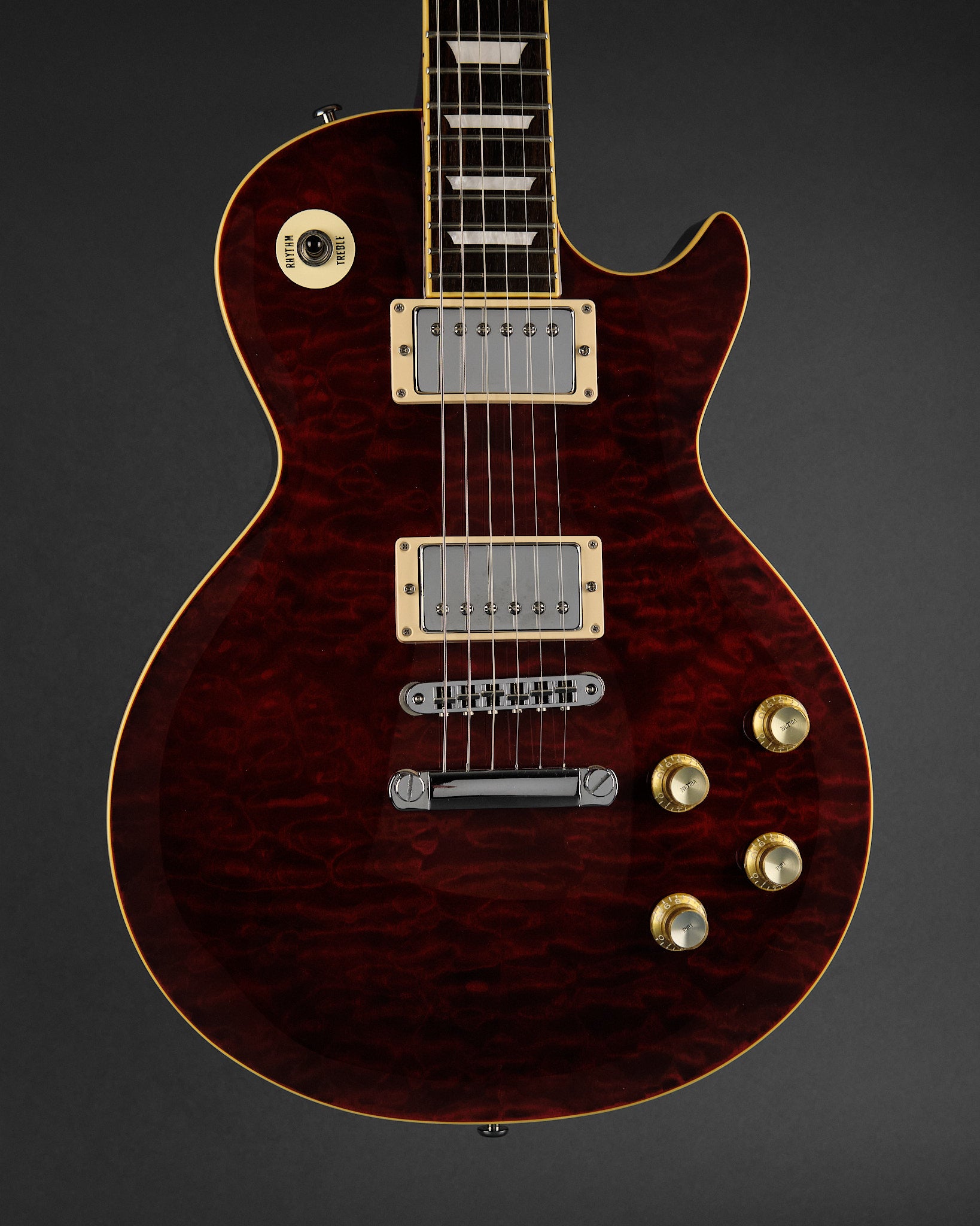 2011 Edwards E-LP Quilted Maple Black Cherry