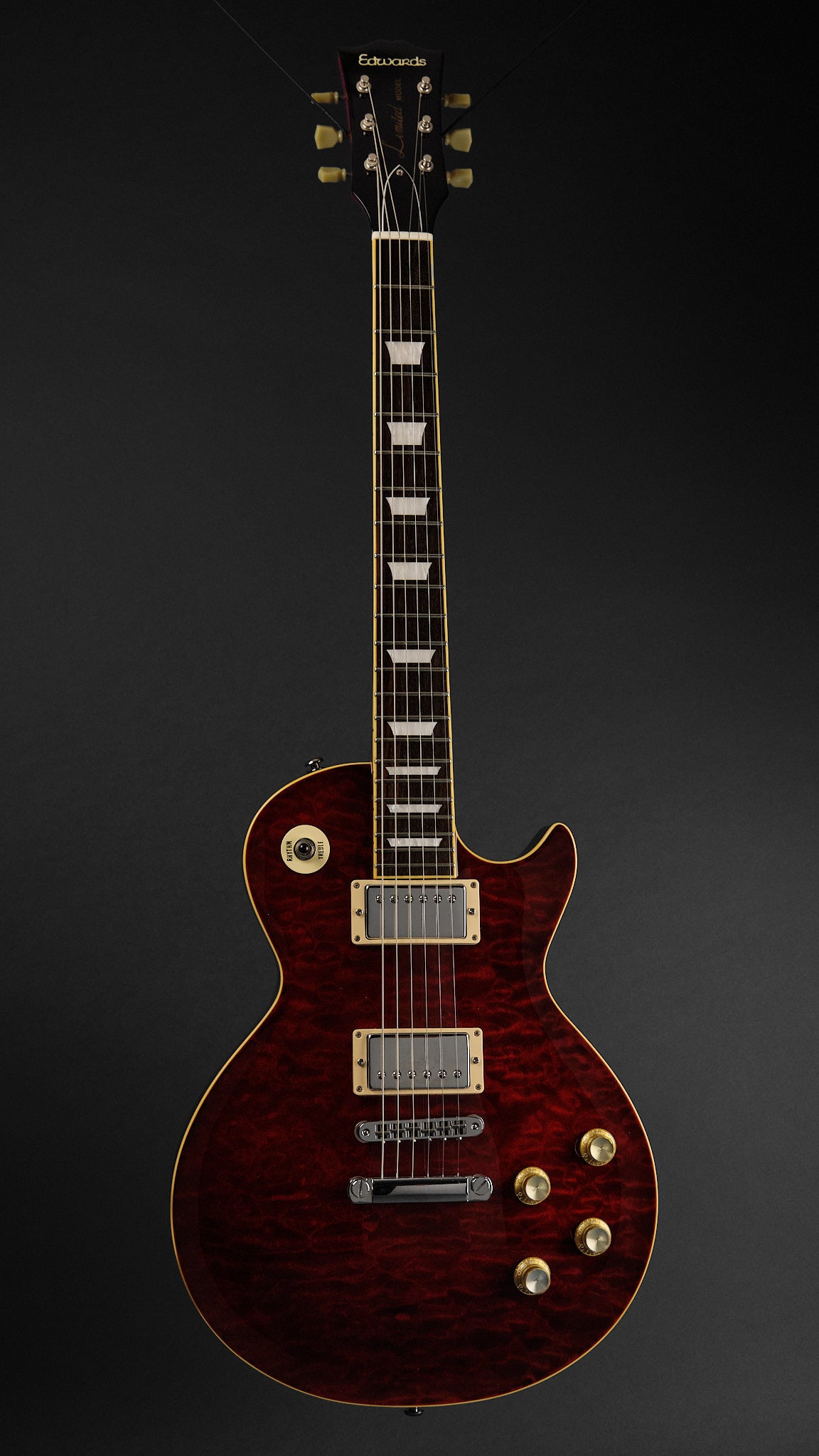 2011 Edwards E-LP Quilted Maple Black Cherry