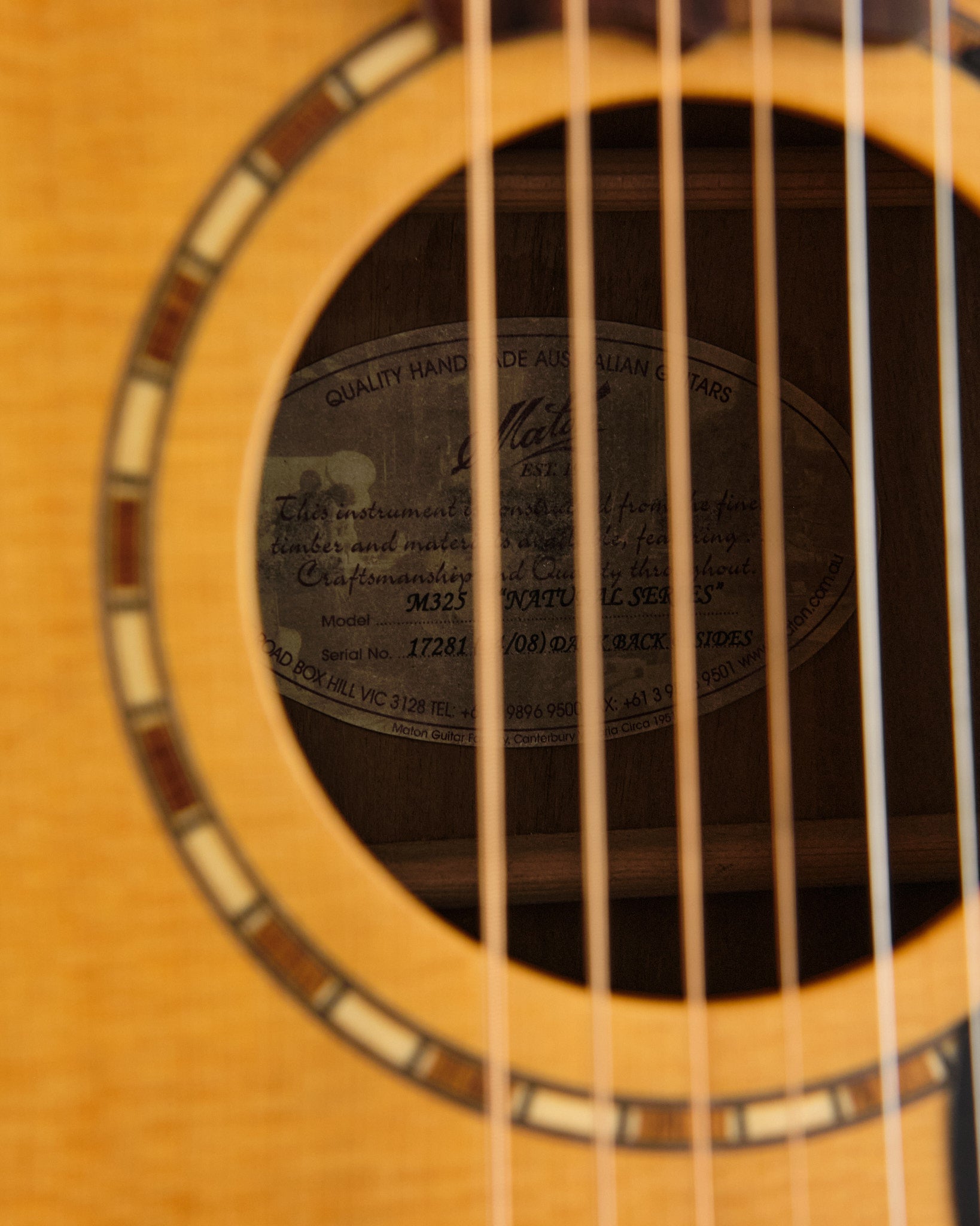 2008 Maton M325 Dreadnought Spruce