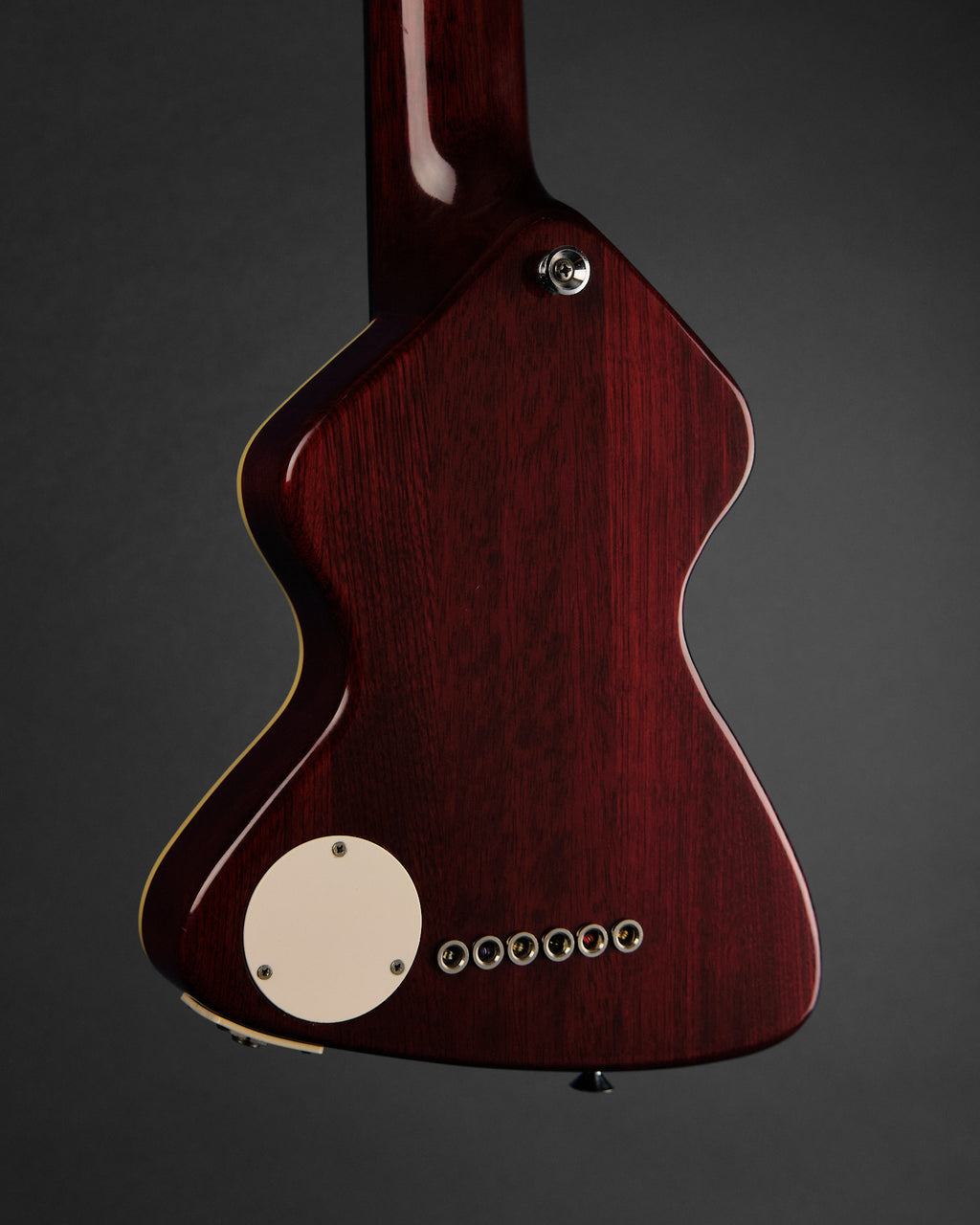1980s Hondo Chiquita Travel Guitar Red