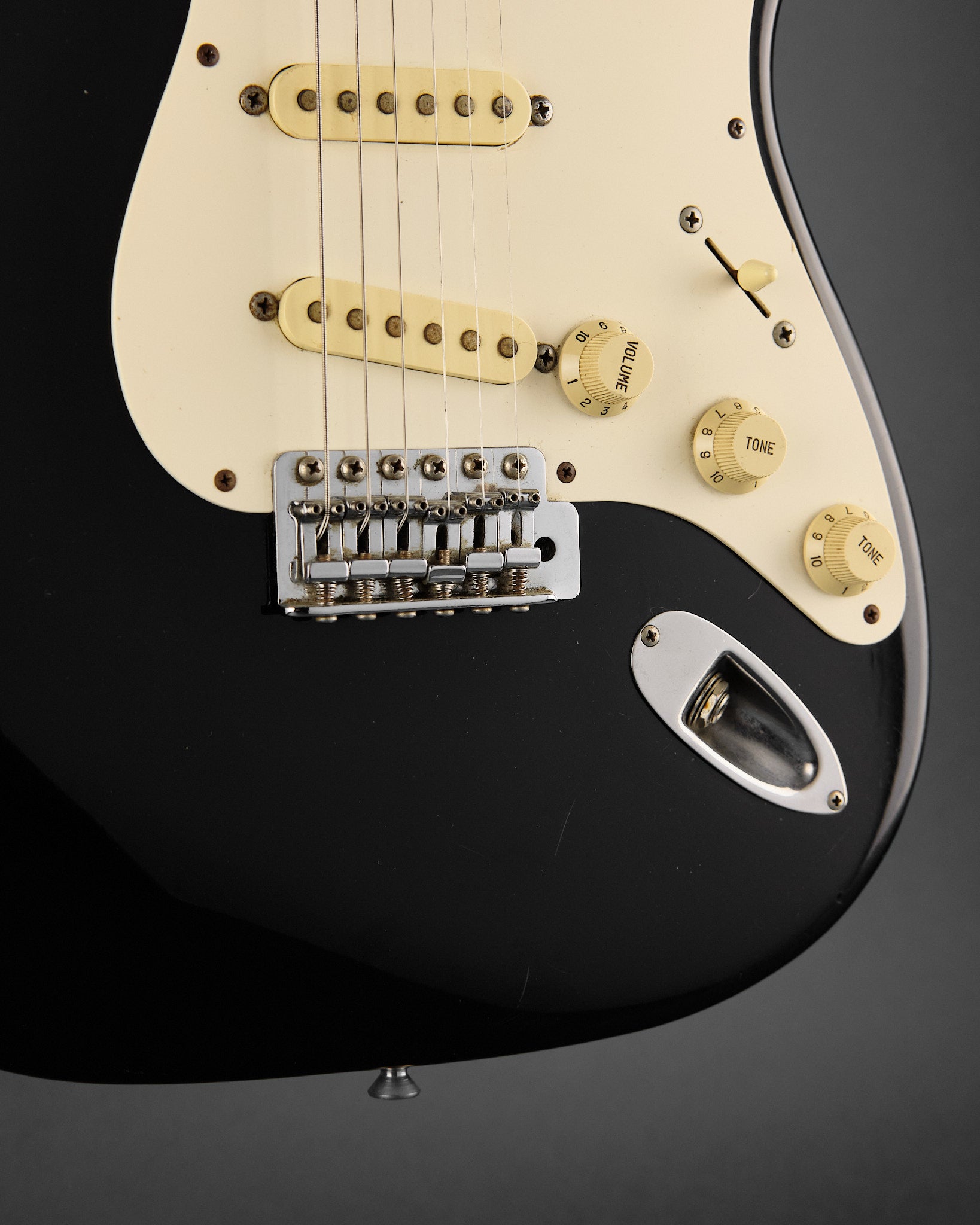 1990s Squier MIJ Standard Stratocaster Black