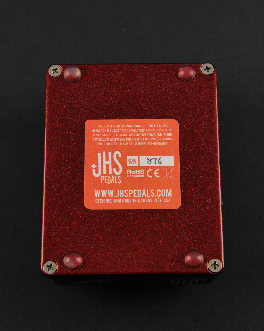 JHS Ruby Red Butch Walker Signature Overdrive/Fuzz (Second-Hand)