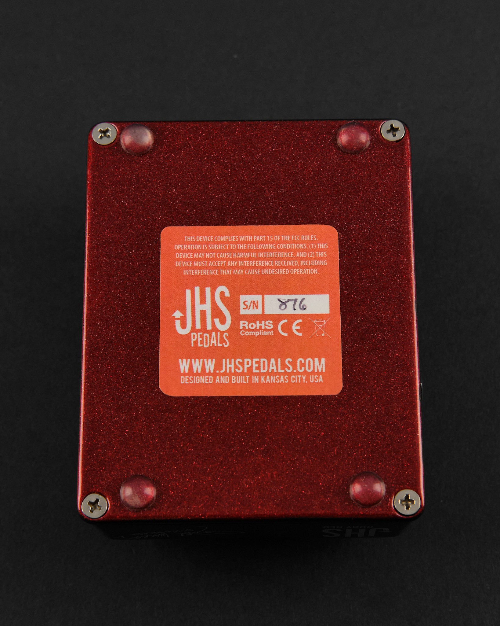 JHS Ruby Red Butch Walker Signature Overdrive/Fuzz (Second-Hand)