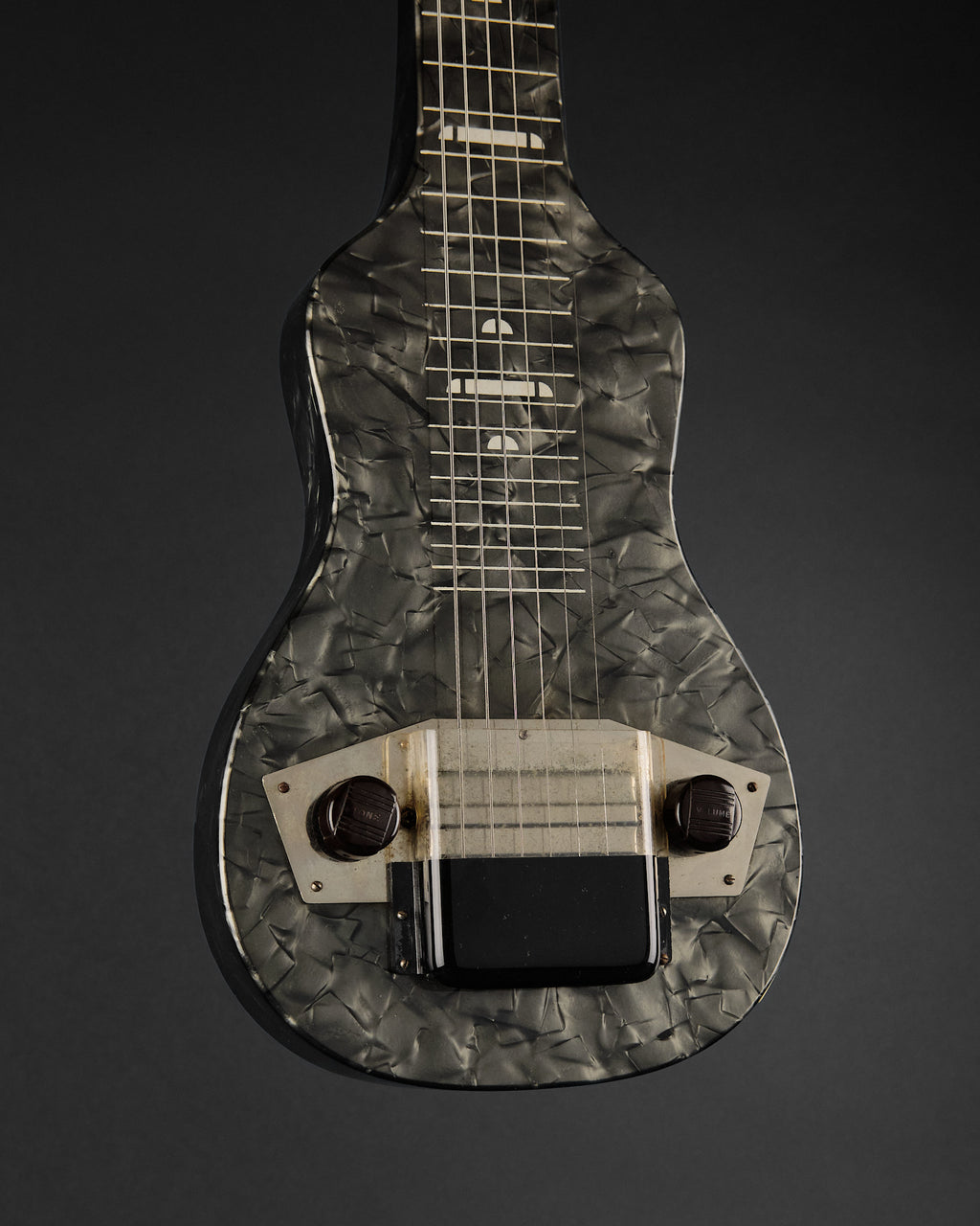 1953 Harmony H-4 Lap Steel Pearloid Grey