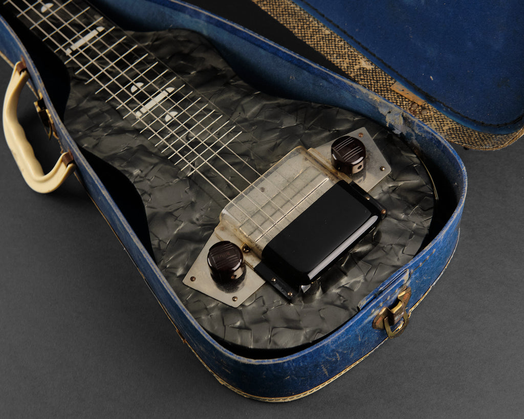 1953 Harmony H-4 Lap Steel Pearloid Grey
