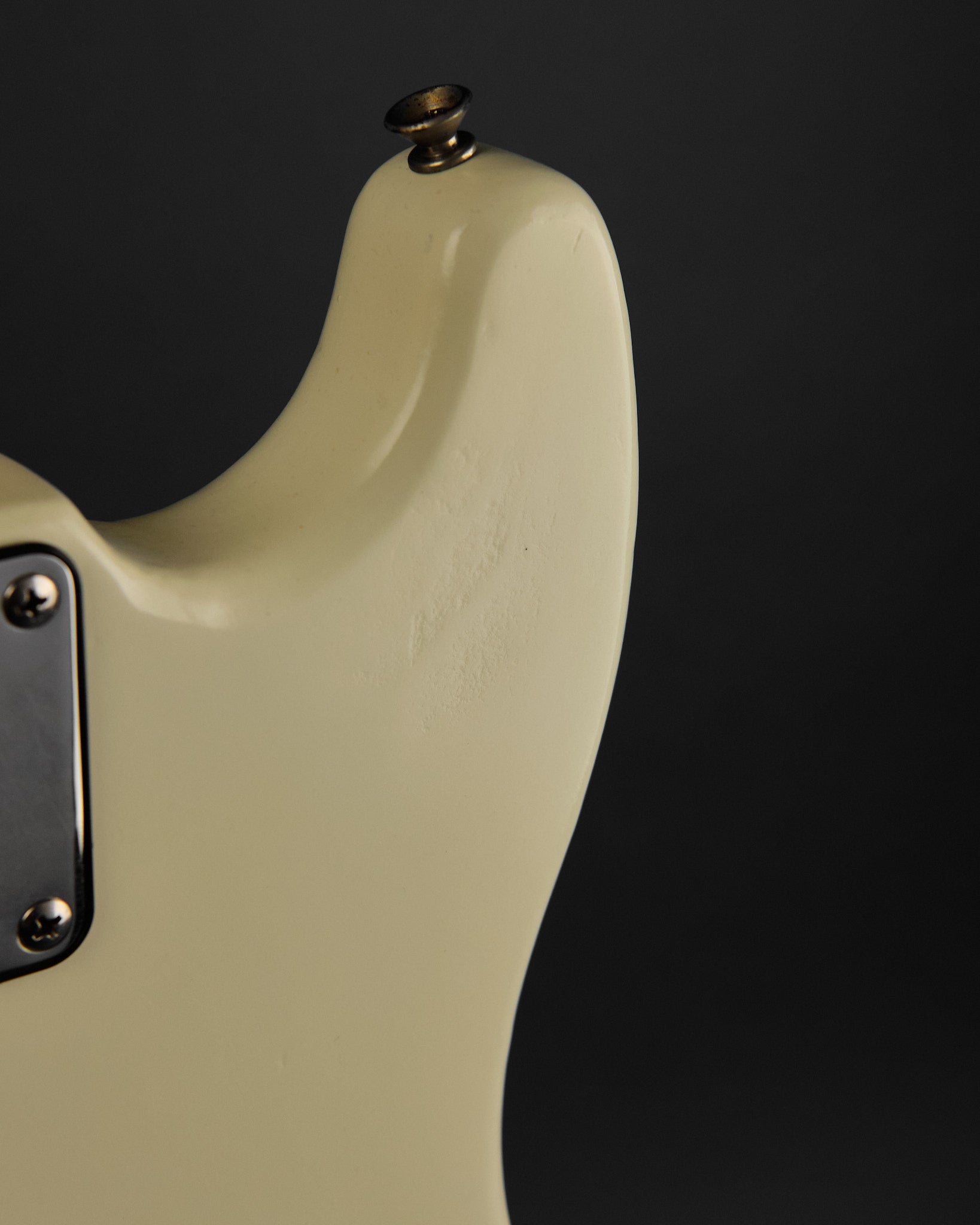 1979 Fender Musicmaster Bass White Refin