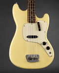1971 Fender Musicmaster Bass Olympic White