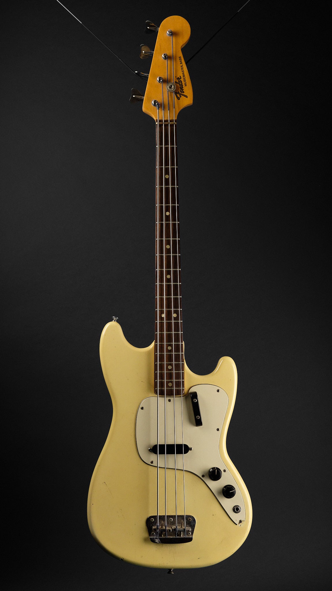 1971 Fender Musicmaster Bass Olympic White