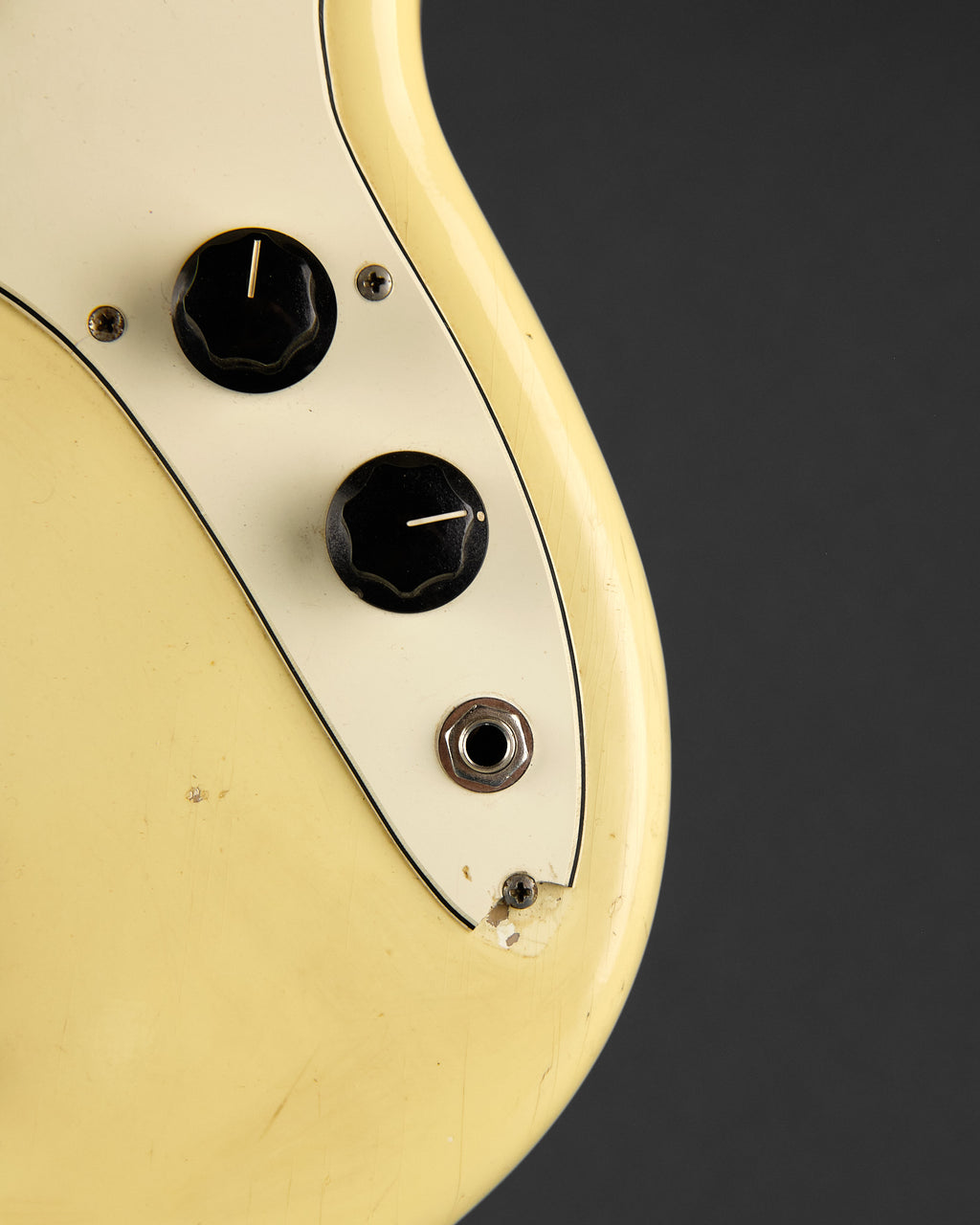1971 Fender Musicmaster Bass Olympic White