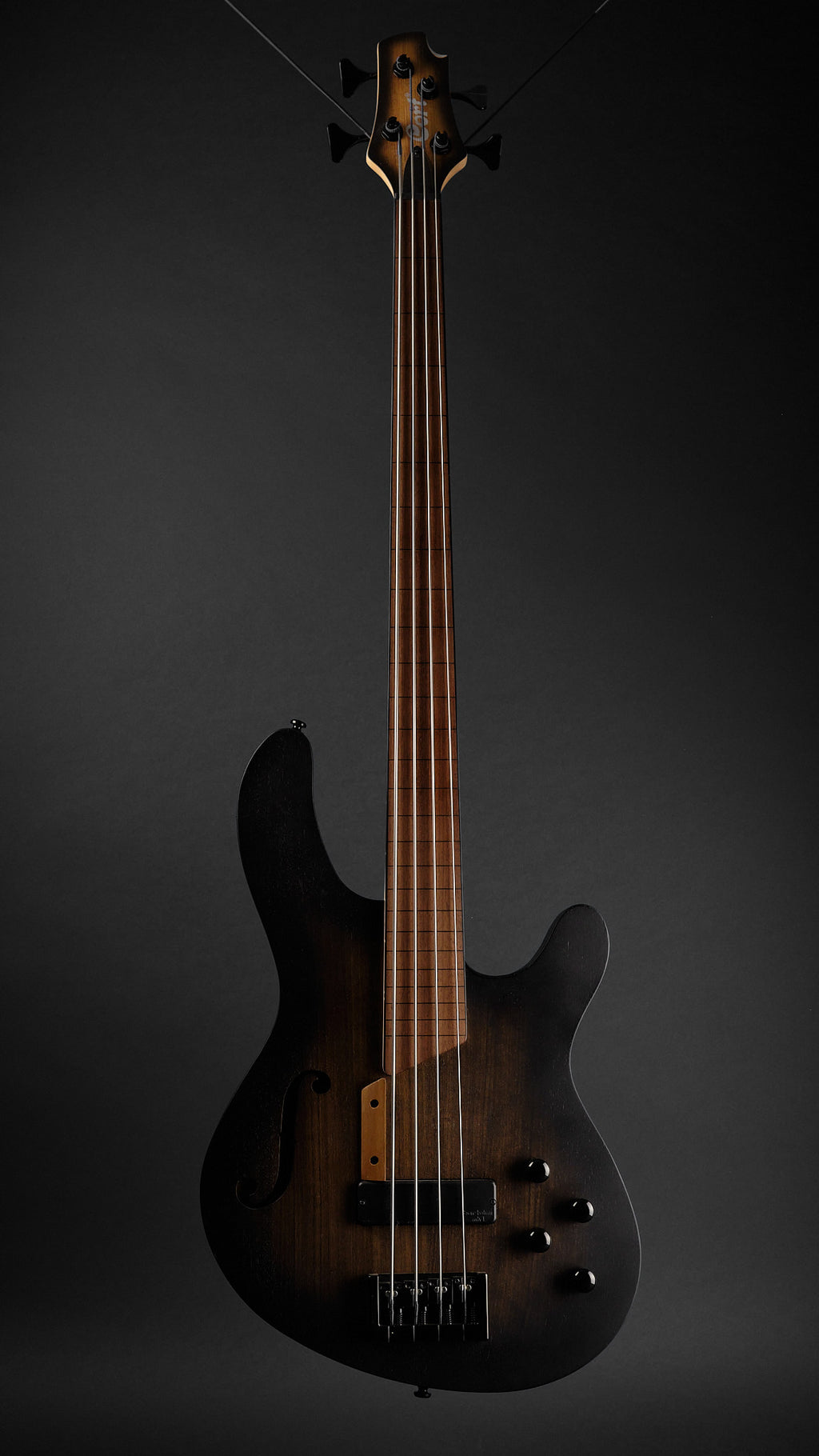 Cort B4FL MHPZ Fretless Bass Open Pore Trans Black Burst (Second-Hand)