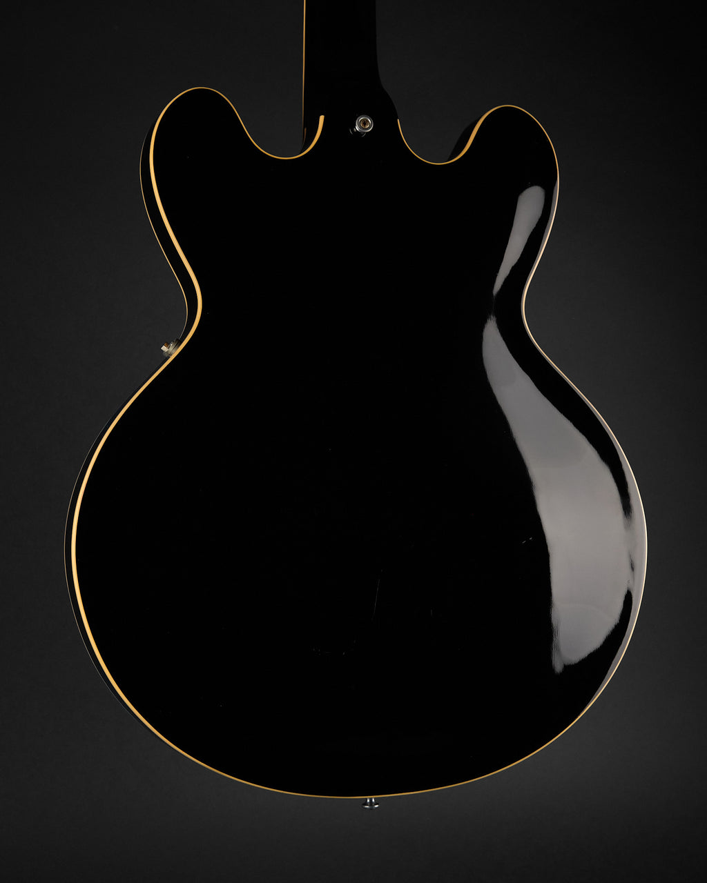 2006 Gibson Custom Shop Roy Orbison ES-335 Ebony - body back | Replay Guitars