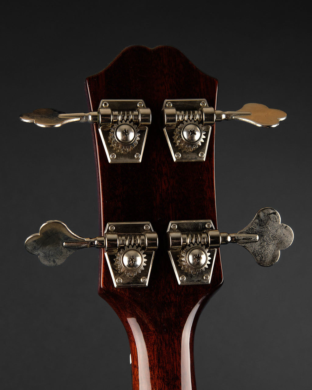 2022 Epiphone Jack Casady Bass Sparkling Burgundy - headstock back | Replay Guitars