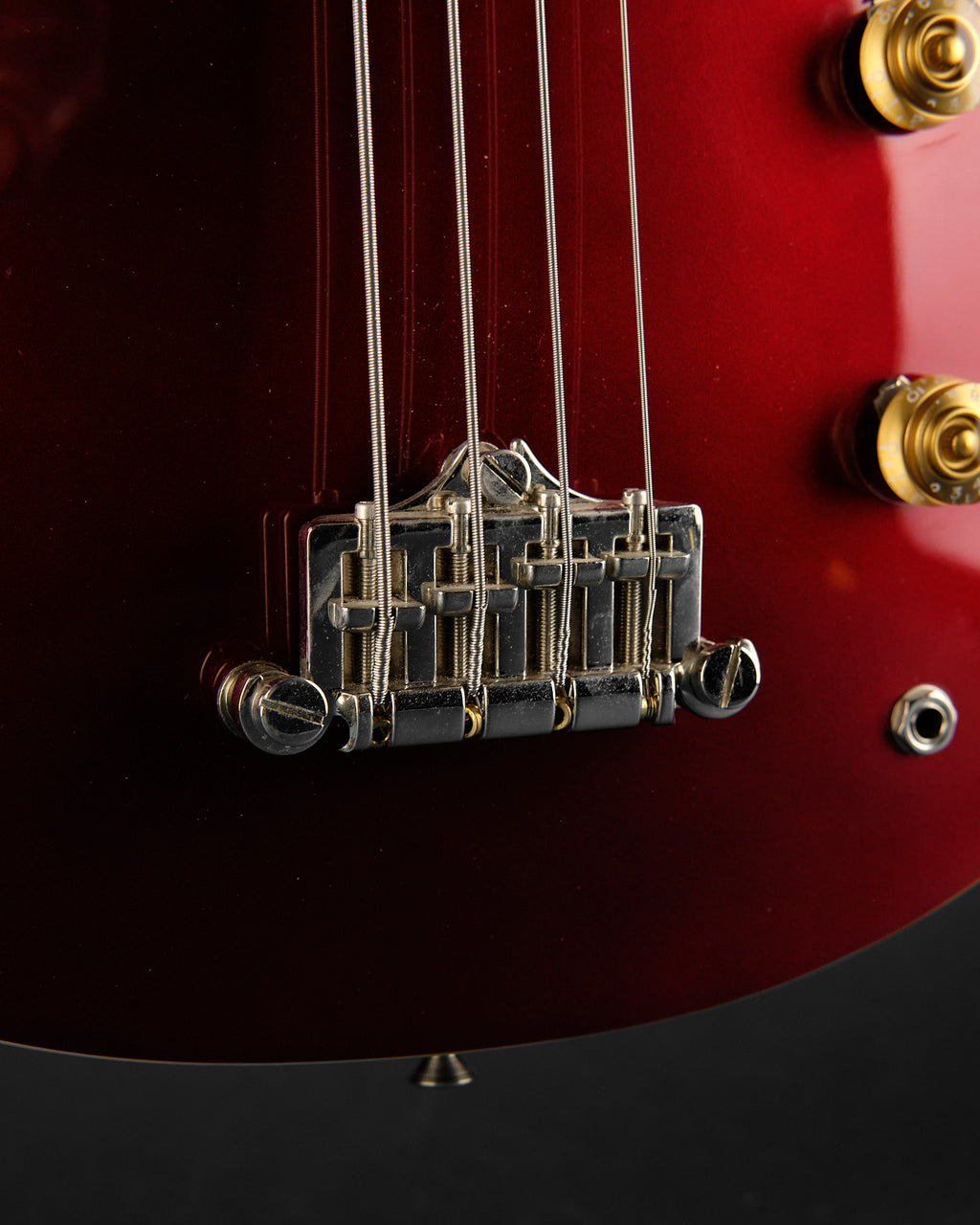 2022 Epiphone Jack Casady Bass Sparkling Burgundy - detail photo 3 | Replay Guitars