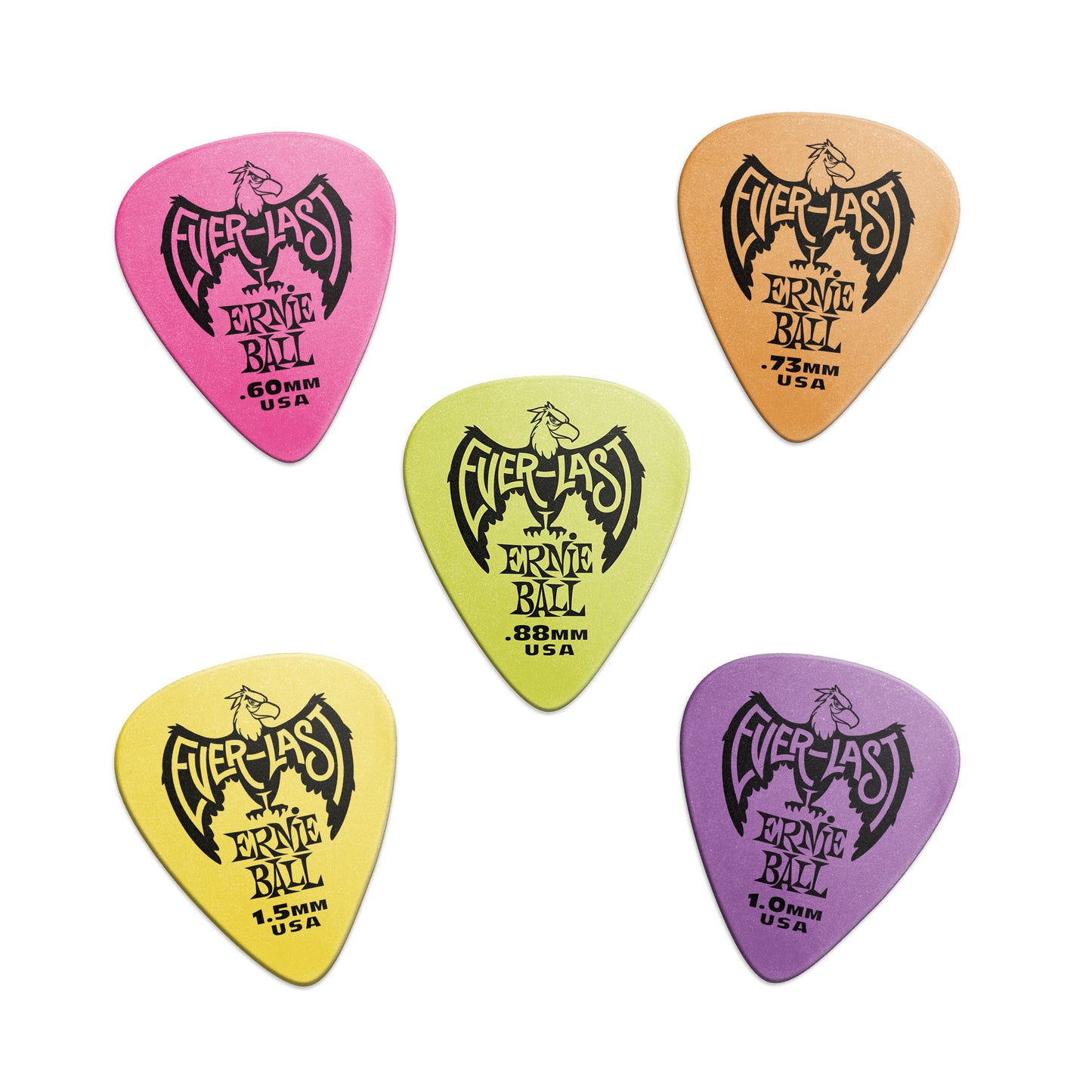 Ernie Ball Everlast Picks - Pack of 12