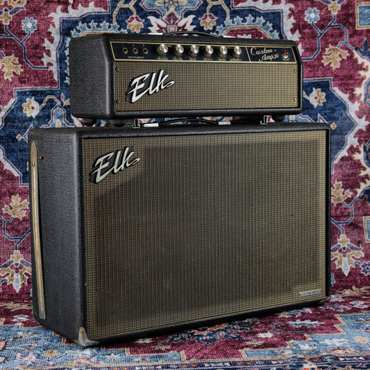 1960s Elk Custom Amp 30 Head and 2x10" Cabinet