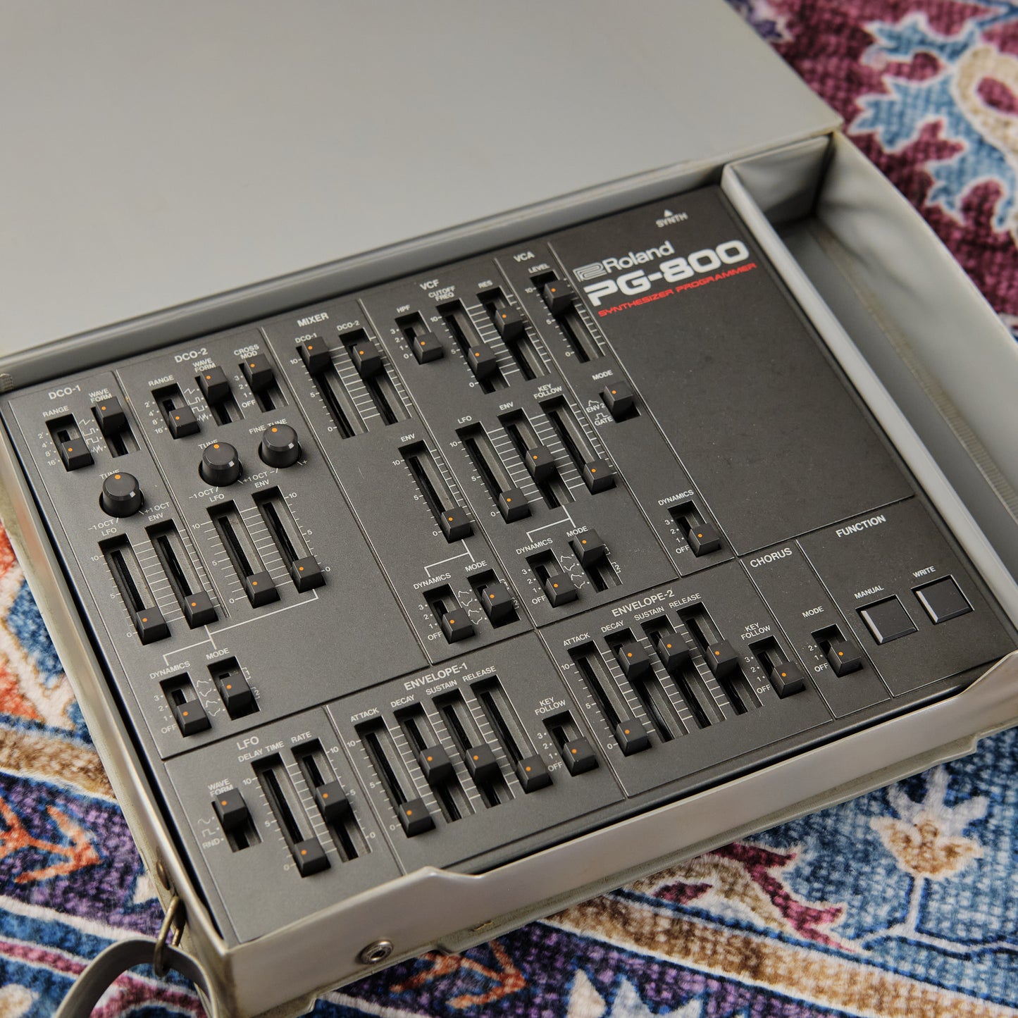 1980s Roland JX-8P and PG-800 Synthesizer Programmer