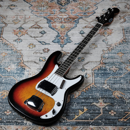 1970s Amena Short Scale Bass Sunburst