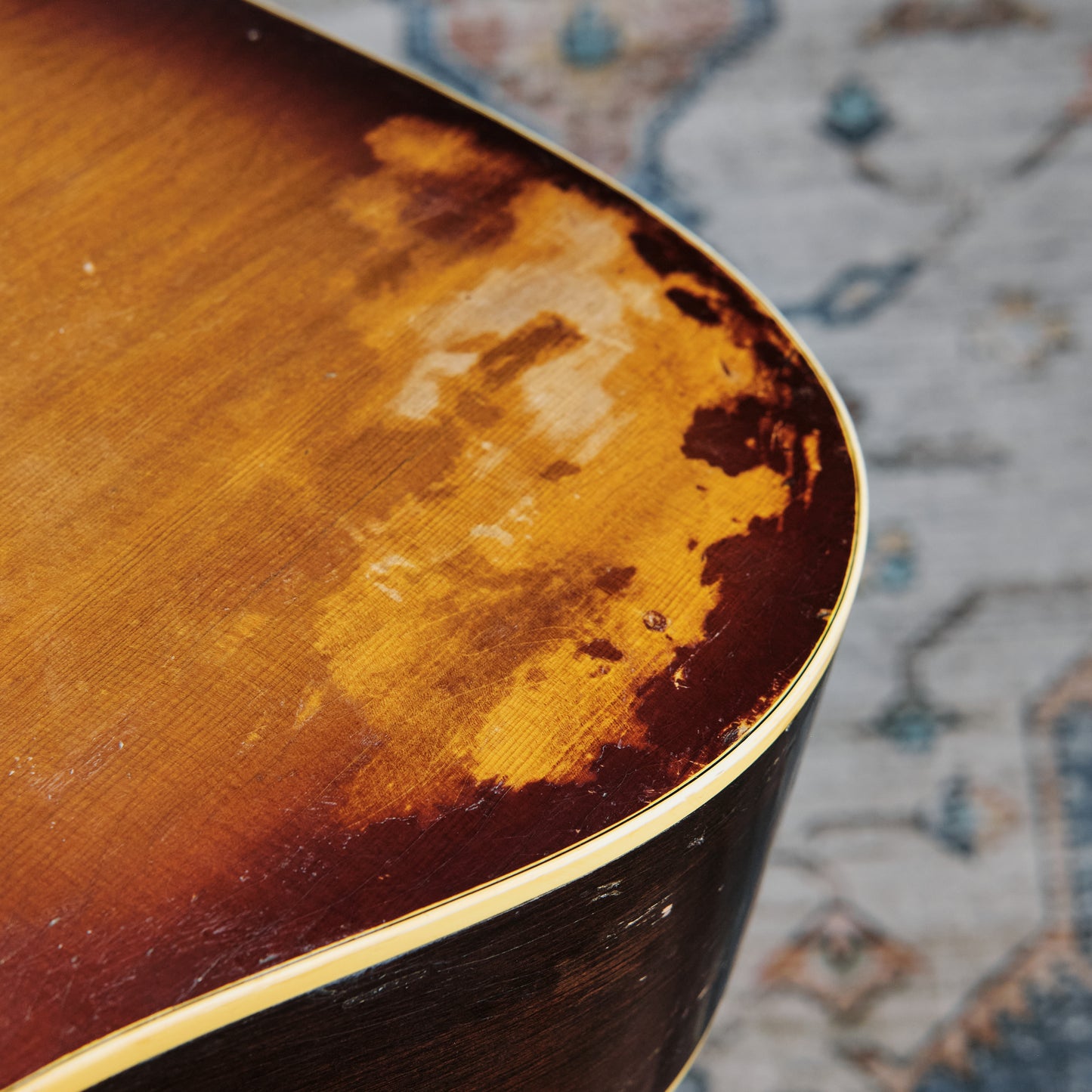 c1969 Gibson J-160E Cherry Sunburst