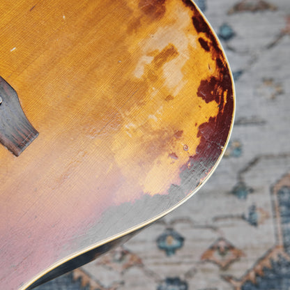 c1969 Gibson J-160E Cherry Sunburst