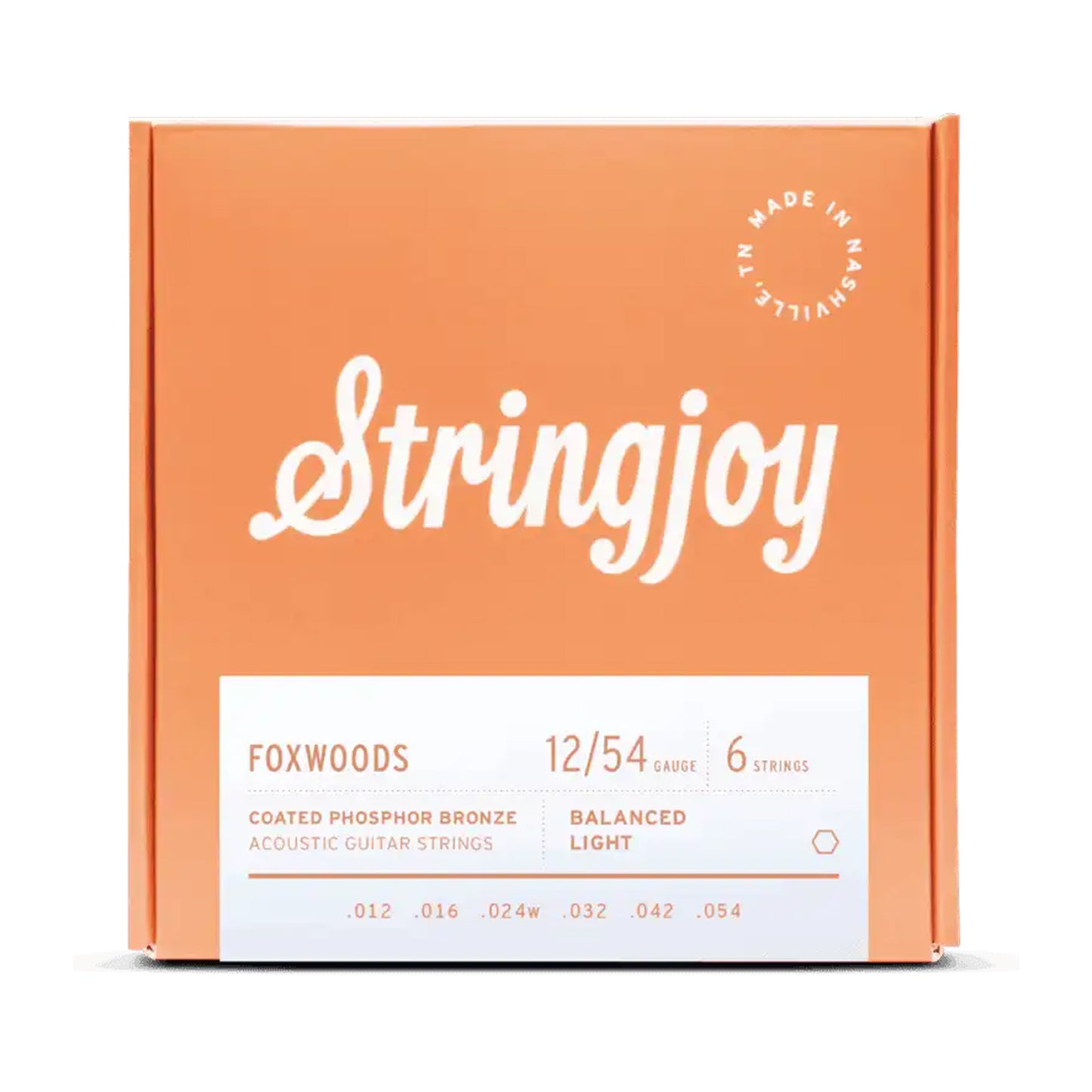 Stringjoy Foxwoods Coated Phosphor Bronze Acoustic Guitar Strings