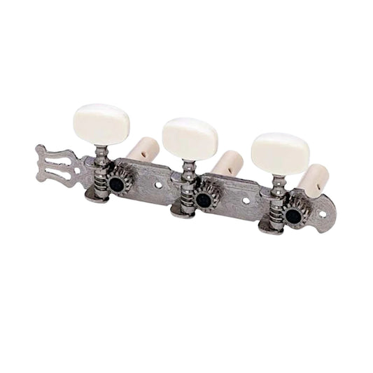 Allparts Classical Tuner Set with Square White Buttons