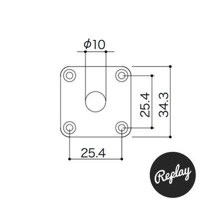 Gotoh Les Paul Jack Plate