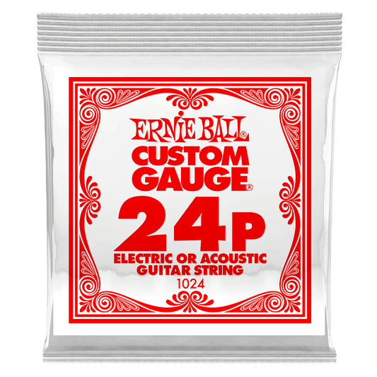 Ernie Ball Electric Guitar Single Strings - Plain