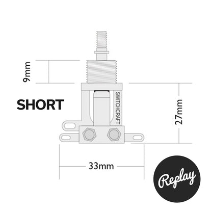Switchcraft 3-Way 'Short' Toggle Switch